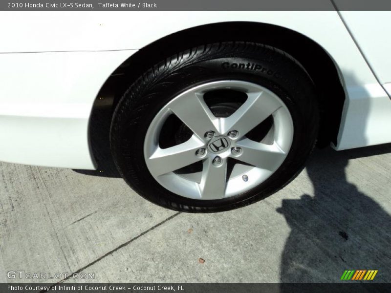 Taffeta White / Black 2010 Honda Civic LX-S Sedan