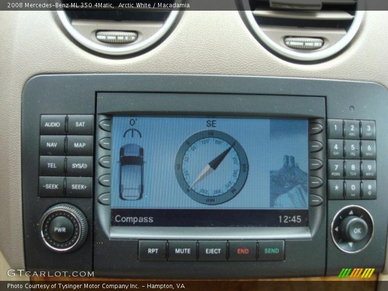 Arctic White / Macadamia 2008 Mercedes-Benz ML 350 4Matic