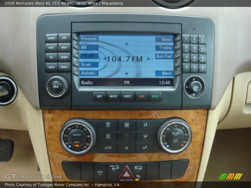 Arctic White / Macadamia 2008 Mercedes-Benz ML 350 4Matic