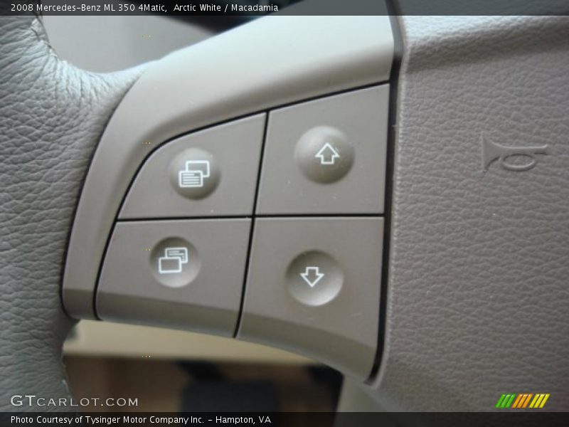 Arctic White / Macadamia 2008 Mercedes-Benz ML 350 4Matic