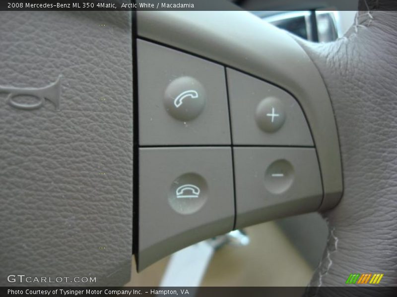 Arctic White / Macadamia 2008 Mercedes-Benz ML 350 4Matic