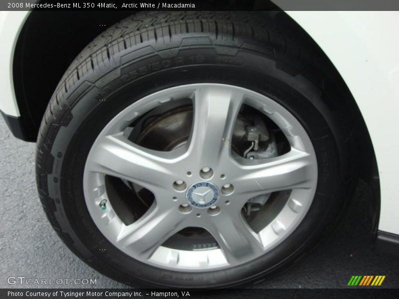 Arctic White / Macadamia 2008 Mercedes-Benz ML 350 4Matic