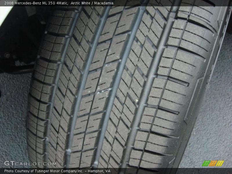 Arctic White / Macadamia 2008 Mercedes-Benz ML 350 4Matic
