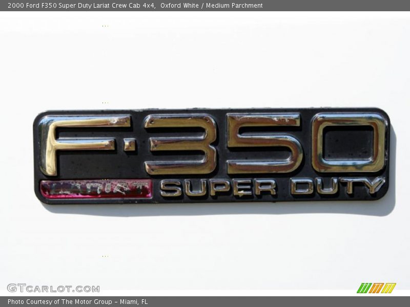 Oxford White / Medium Parchment 2000 Ford F350 Super Duty Lariat Crew Cab 4x4