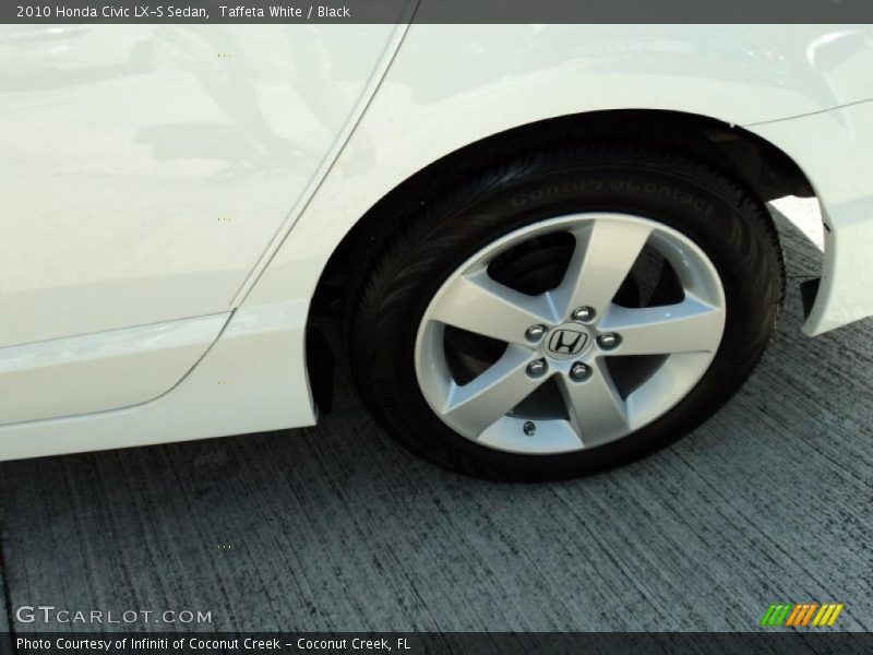 Taffeta White / Black 2010 Honda Civic LX-S Sedan