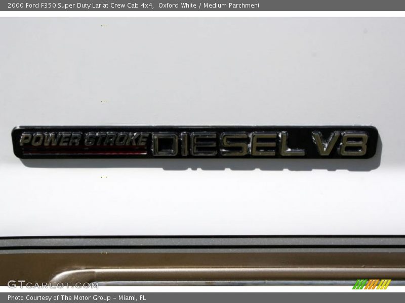 Oxford White / Medium Parchment 2000 Ford F350 Super Duty Lariat Crew Cab 4x4