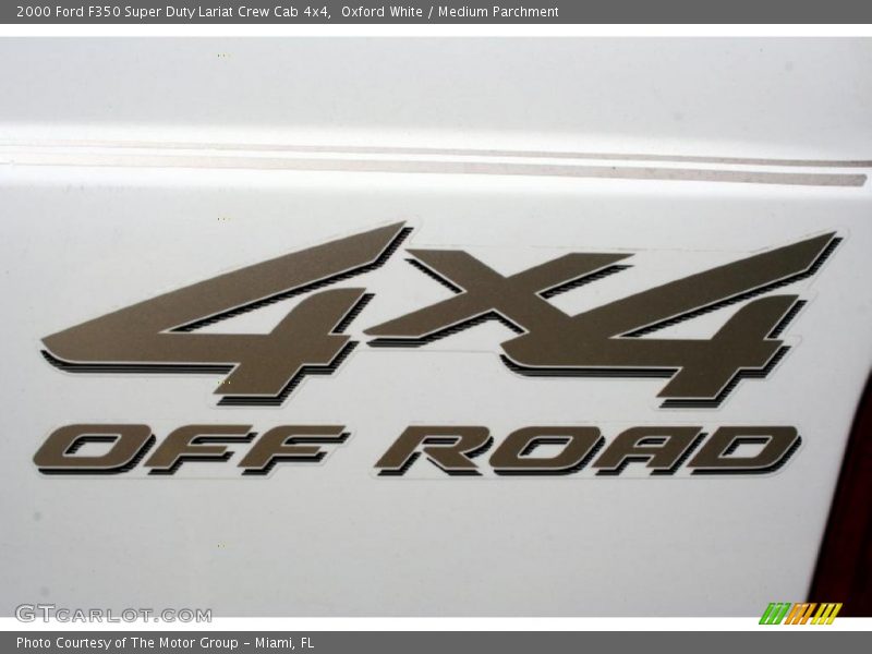 Oxford White / Medium Parchment 2000 Ford F350 Super Duty Lariat Crew Cab 4x4