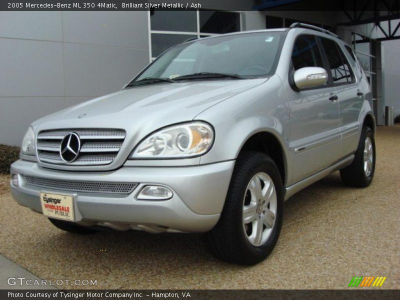 Brilliant Silver Metallic / Ash 2005 Mercedes-Benz ML 350 4Matic