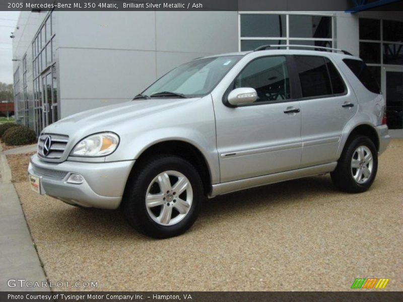 Brilliant Silver Metallic / Ash 2005 Mercedes-Benz ML 350 4Matic