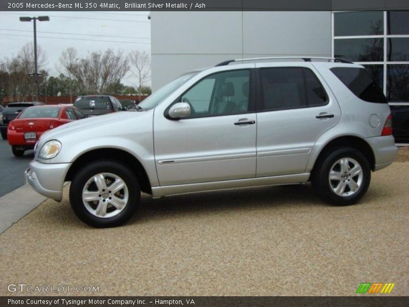 Brilliant Silver Metallic / Ash 2005 Mercedes-Benz ML 350 4Matic