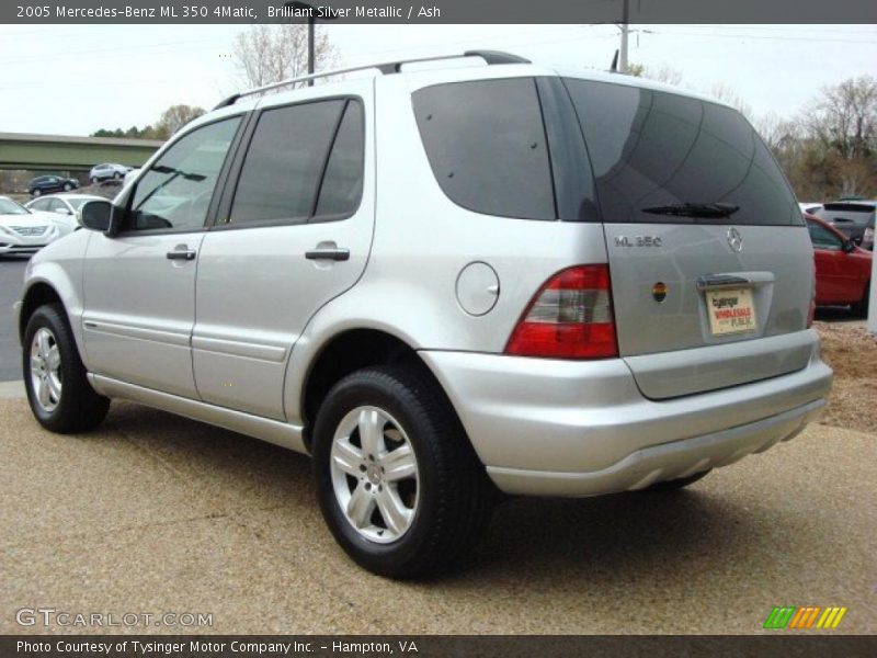 Brilliant Silver Metallic / Ash 2005 Mercedes-Benz ML 350 4Matic