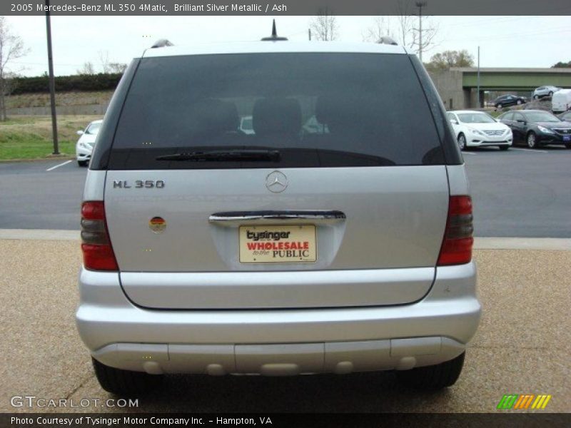 Brilliant Silver Metallic / Ash 2005 Mercedes-Benz ML 350 4Matic