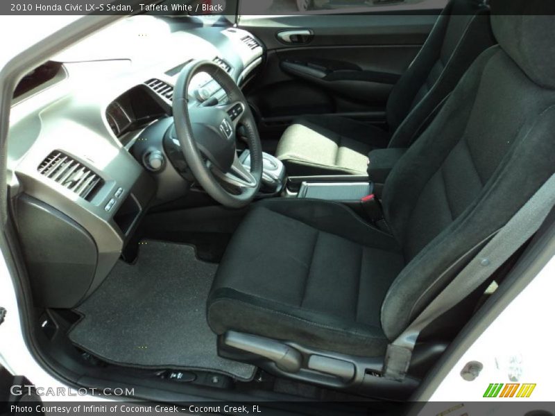 Taffeta White / Black 2010 Honda Civic LX-S Sedan