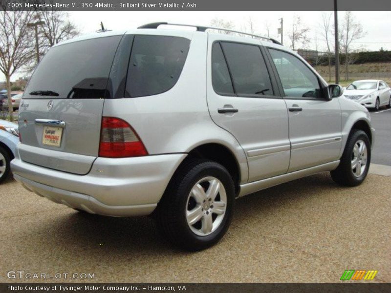 Brilliant Silver Metallic / Ash 2005 Mercedes-Benz ML 350 4Matic