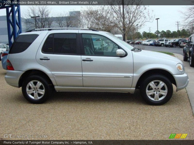 Brilliant Silver Metallic / Ash 2005 Mercedes-Benz ML 350 4Matic