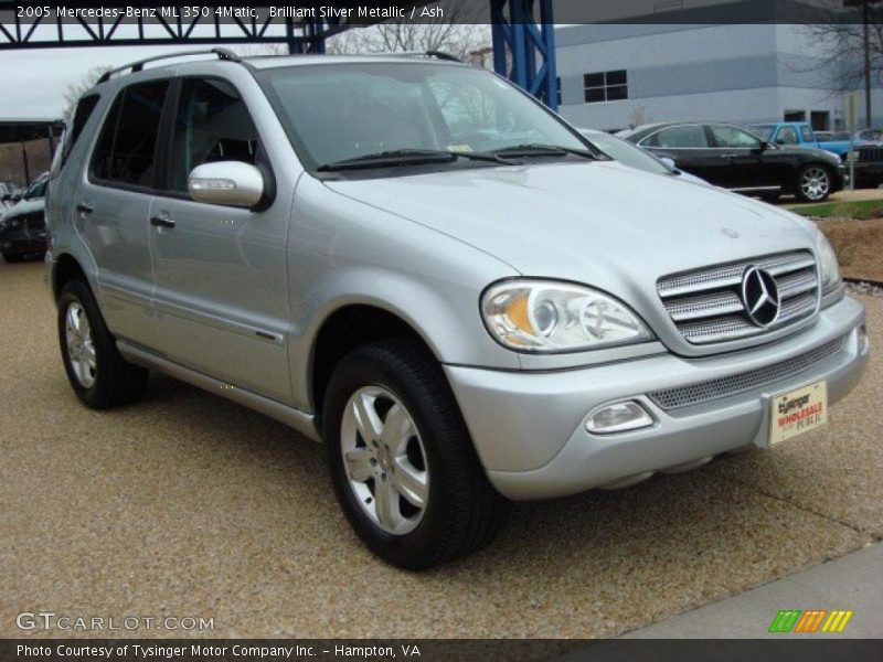 Brilliant Silver Metallic / Ash 2005 Mercedes-Benz ML 350 4Matic
