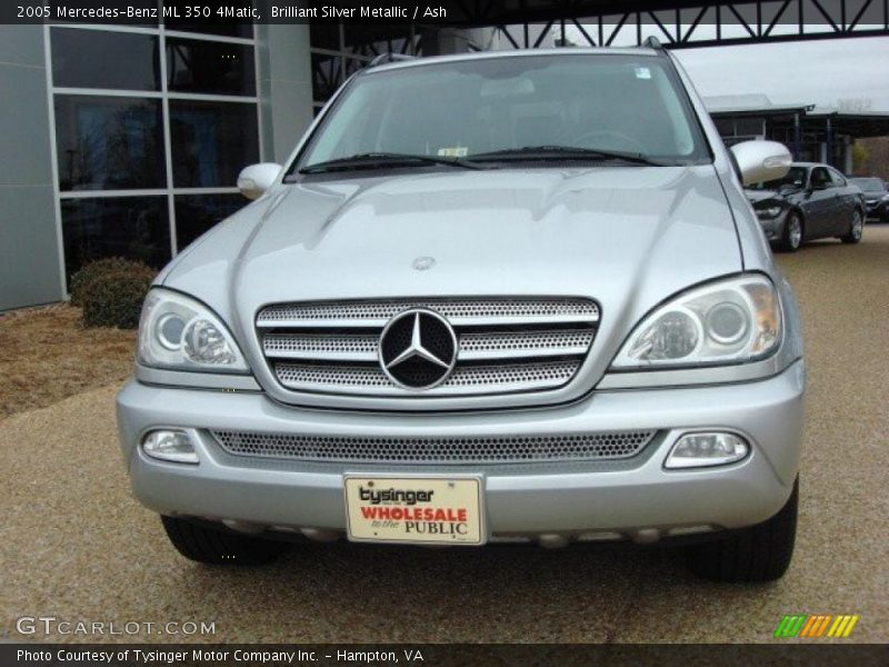 Brilliant Silver Metallic / Ash 2005 Mercedes-Benz ML 350 4Matic