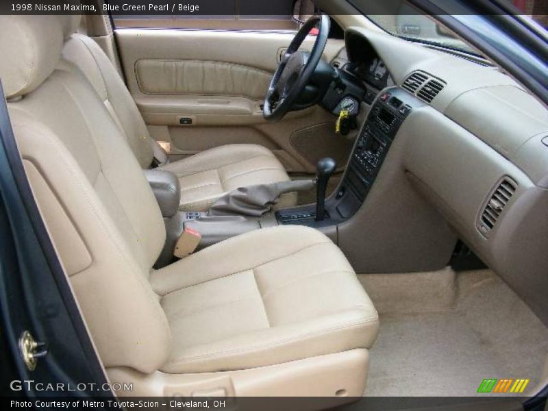 Blue Green Pearl / Beige 1998 Nissan Maxima