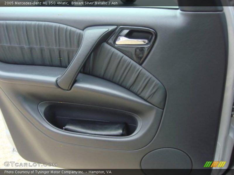 Brilliant Silver Metallic / Ash 2005 Mercedes-Benz ML 350 4Matic