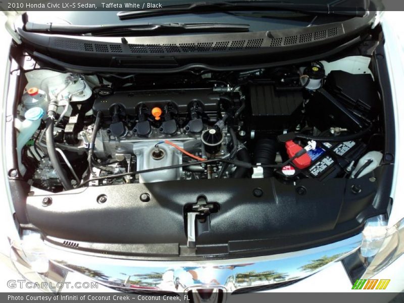 Taffeta White / Black 2010 Honda Civic LX-S Sedan