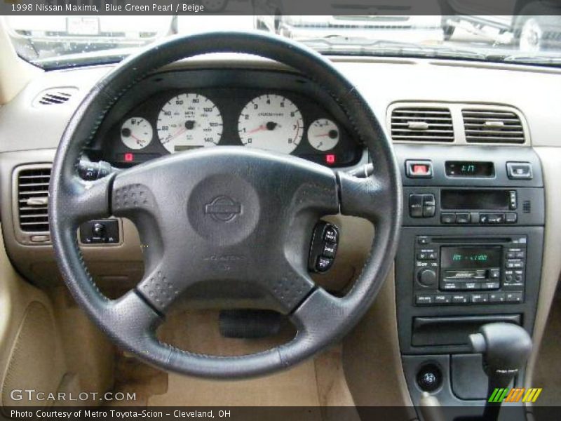 Blue Green Pearl / Beige 1998 Nissan Maxima