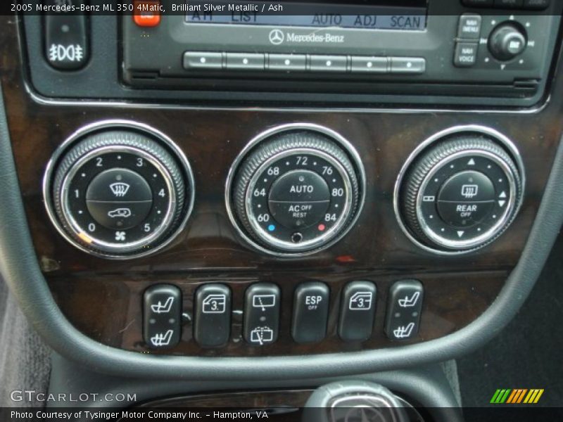 Brilliant Silver Metallic / Ash 2005 Mercedes-Benz ML 350 4Matic