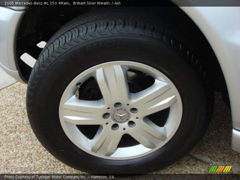 Brilliant Silver Metallic / Ash 2005 Mercedes-Benz ML 350 4Matic