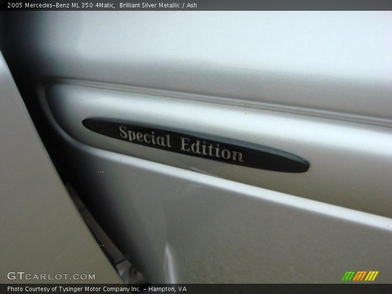 Brilliant Silver Metallic / Ash 2005 Mercedes-Benz ML 350 4Matic