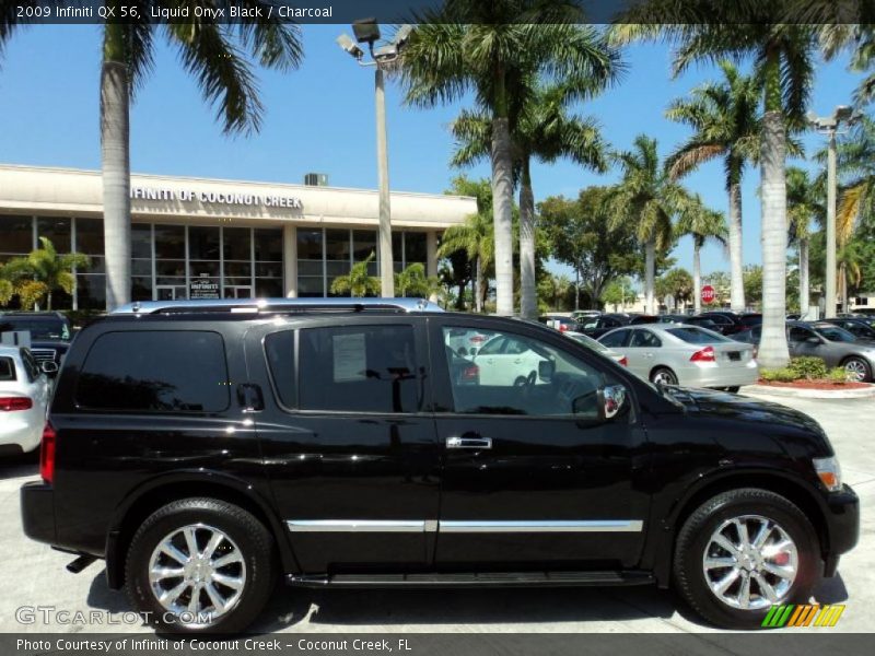 Liquid Onyx Black / Charcoal 2009 Infiniti QX 56