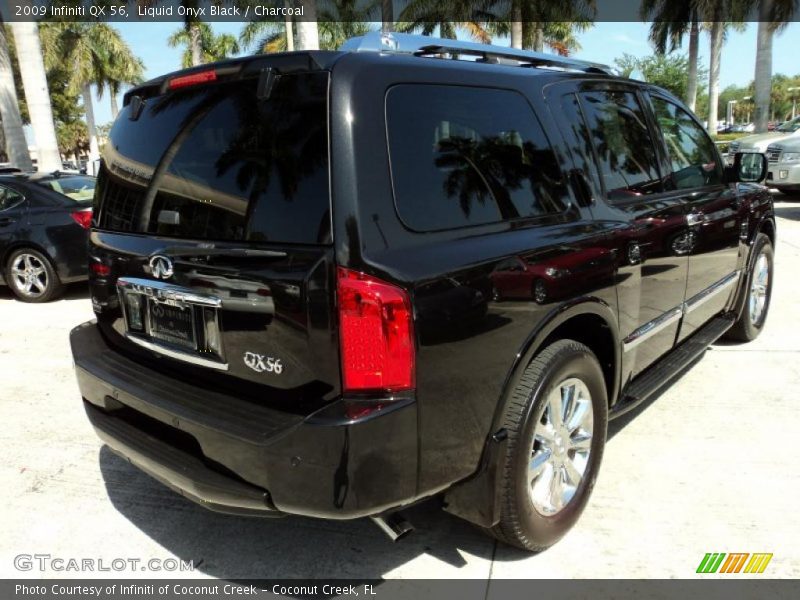 Liquid Onyx Black / Charcoal 2009 Infiniti QX 56