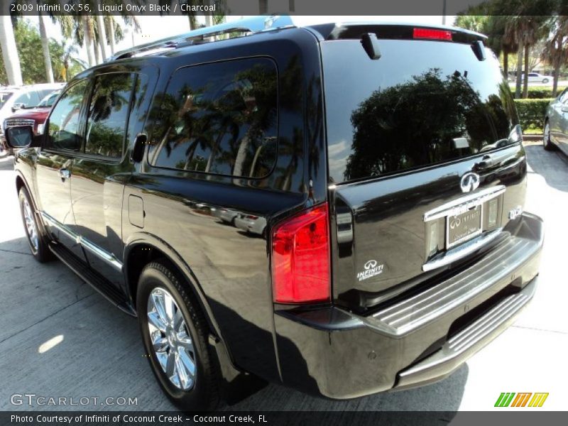Liquid Onyx Black / Charcoal 2009 Infiniti QX 56