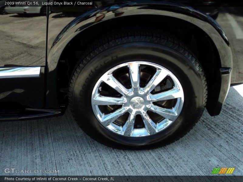 Liquid Onyx Black / Charcoal 2009 Infiniti QX 56