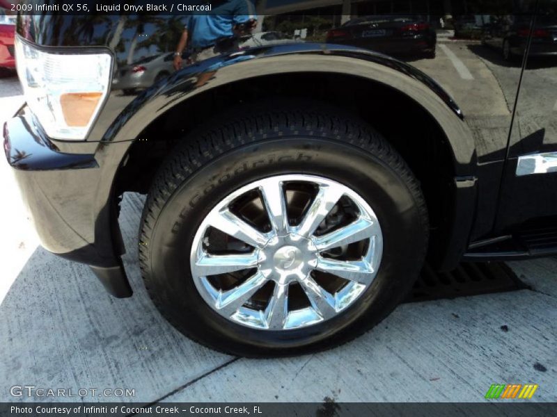Liquid Onyx Black / Charcoal 2009 Infiniti QX 56