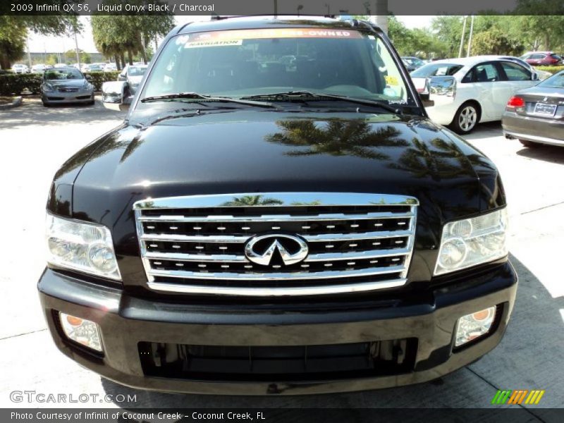 Liquid Onyx Black / Charcoal 2009 Infiniti QX 56