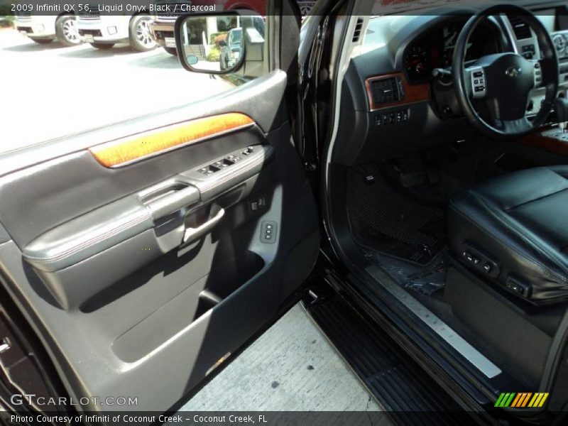 Liquid Onyx Black / Charcoal 2009 Infiniti QX 56