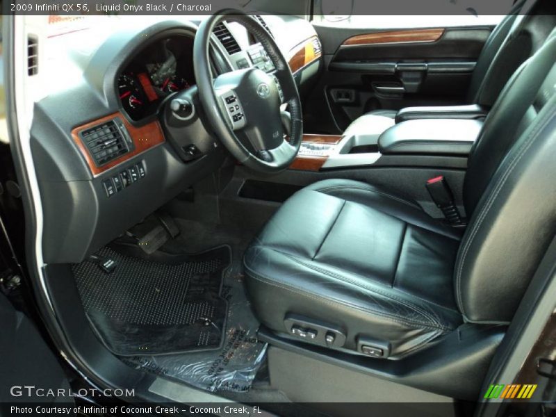  2009 QX 56 Charcoal Interior