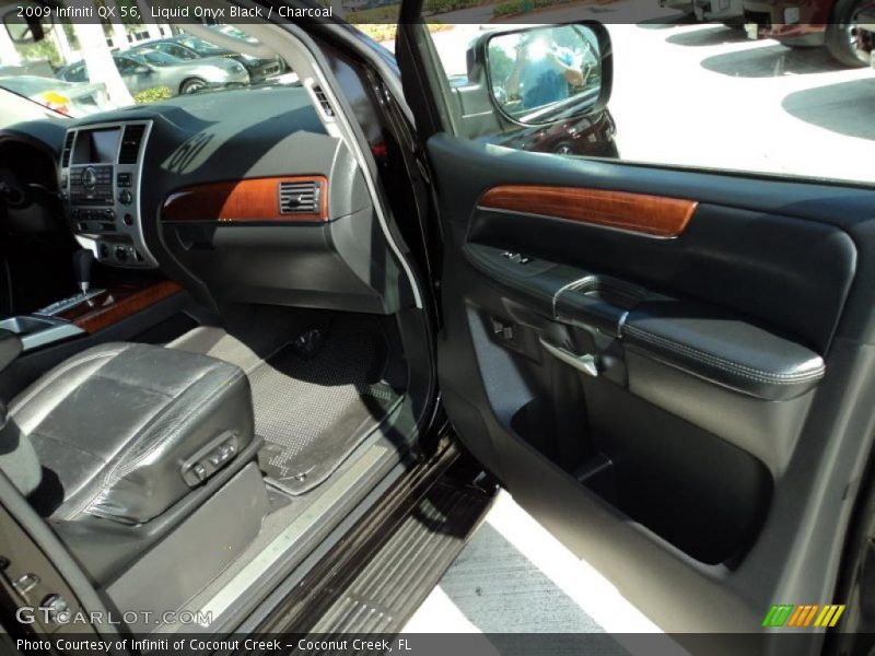 Liquid Onyx Black / Charcoal 2009 Infiniti QX 56