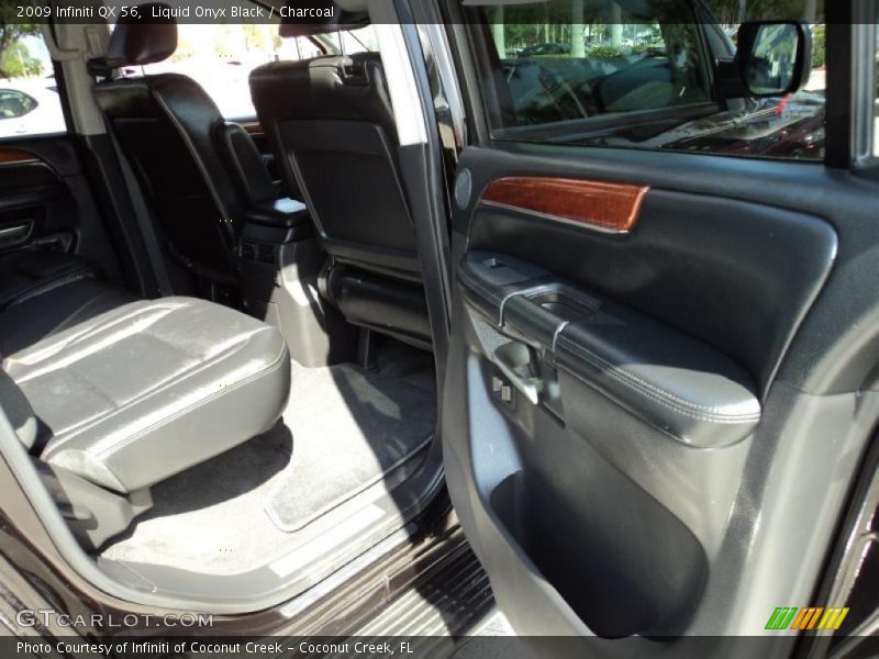 Liquid Onyx Black / Charcoal 2009 Infiniti QX 56
