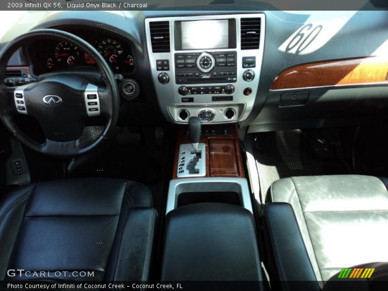 Liquid Onyx Black / Charcoal 2009 Infiniti QX 56