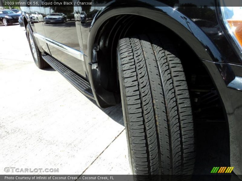 Liquid Onyx Black / Charcoal 2009 Infiniti QX 56