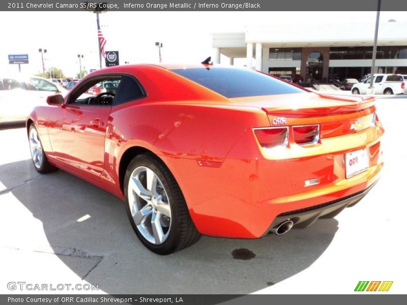 Inferno Orange Metallic / Inferno Orange/Black 2011 Chevrolet Camaro SS/RS Coupe