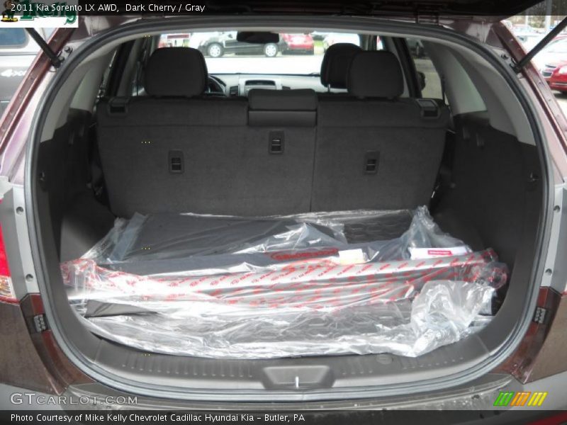 Dark Cherry / Gray 2011 Kia Sorento LX AWD