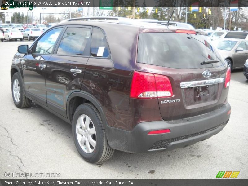 Dark Cherry / Gray 2011 Kia Sorento LX AWD