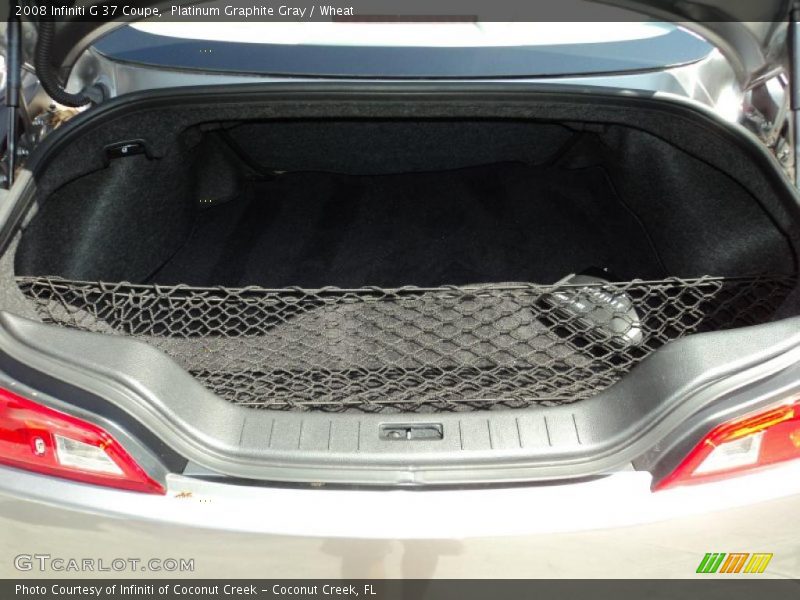 Platinum Graphite Gray / Wheat 2008 Infiniti G 37 Coupe