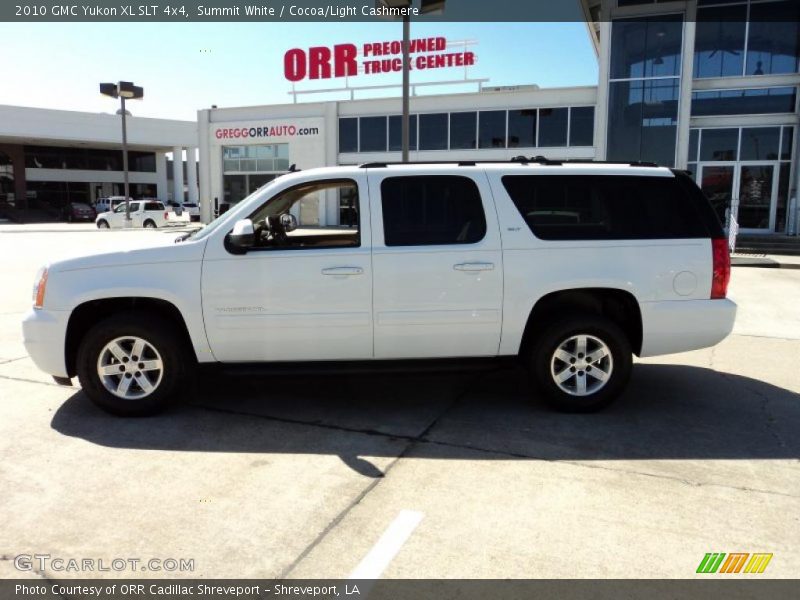 Summit White / Cocoa/Light Cashmere 2010 GMC Yukon XL SLT 4x4