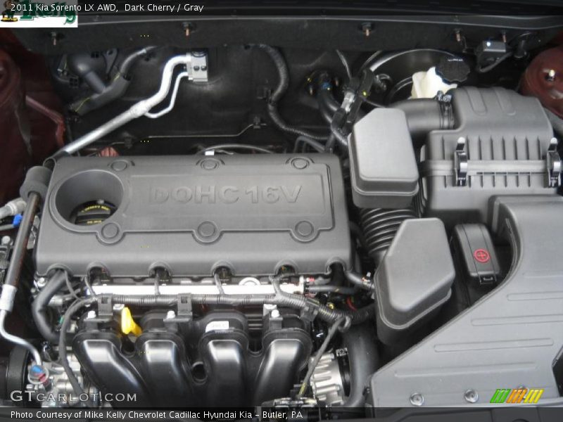 Dark Cherry / Gray 2011 Kia Sorento LX AWD