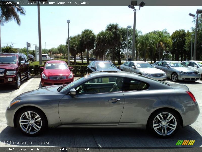 Platinum Graphite Gray / Wheat 2008 Infiniti G 37 Coupe
