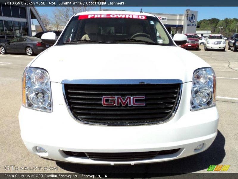 Summit White / Cocoa/Light Cashmere 2010 GMC Yukon XL SLT 4x4