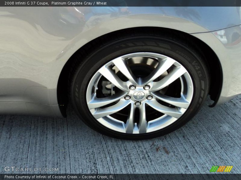 Platinum Graphite Gray / Wheat 2008 Infiniti G 37 Coupe