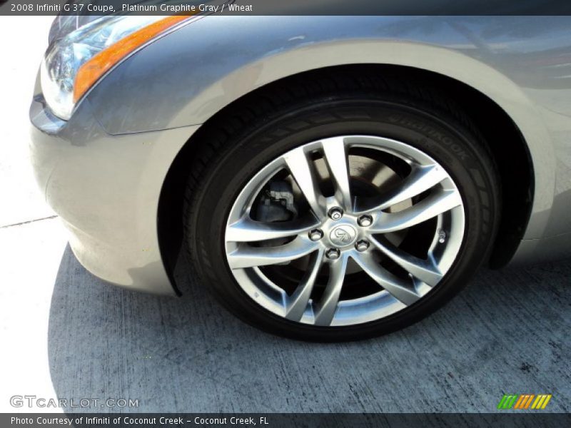 Platinum Graphite Gray / Wheat 2008 Infiniti G 37 Coupe